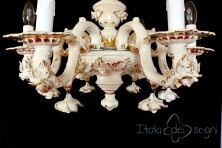 Candelabro con fiori