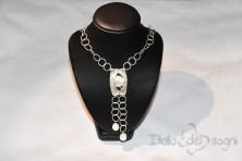 Collana in argento e perle barocche