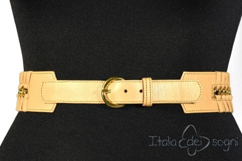 Ceinture  écharpe pour femme en moelleux cuir