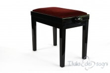 Tabouret de piano « Rossini» - velours bordeaux