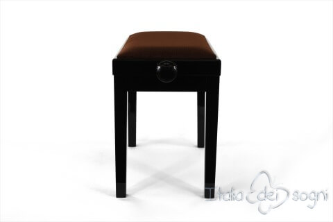 Tabouret de piano « Rossini» - velours marron