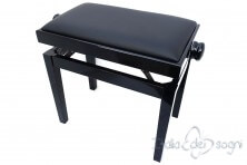 Small Bench for Piano “Rossini” - real leather black