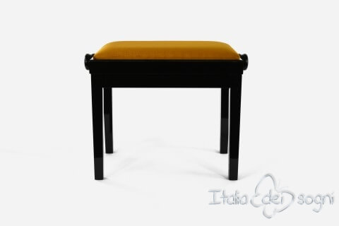 Tabouret de piano « Rossini» - velours d'or