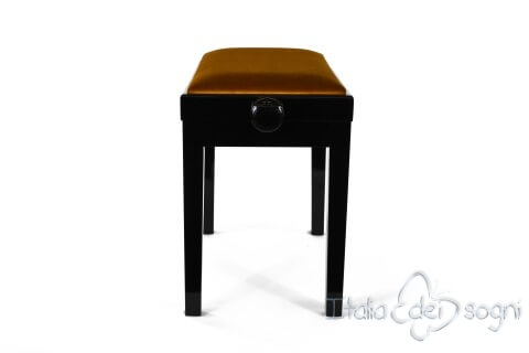 Tabouret de piano « Rossini» - velours d'or