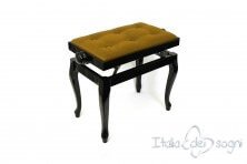 Small Bench for Piano “Vivaldi” - gold velvet