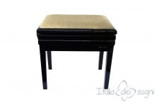 Small Bench for Piano “Verdi” - beige velvet