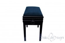 Tabouret de piano « Verdi» - velours blue