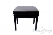 Tabouret de piano « Verdi» - velours gris