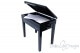 Small Bench for Piano “Verdi” - black velvet