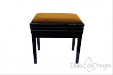 Tabouret de piano « Verdi» - velours d'or