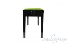 Tabouret de piano double « Mascagni» - velours vert