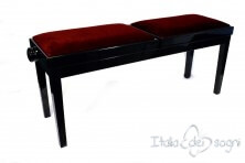 Bench for Piano “Mascagni” - bordeaux velvet