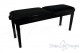 Tabouret de piano double « Mascagni» - velours noir