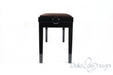 Tabouret de piano double « Mascagni» - velours marron