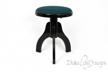 Tabouret pour harpes «Tartini» - velours bleu clair