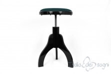 Tabouret pour harpes «Tartini» - velours bleu clair