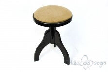 Tabouret pour harpes «Tartini» - velours beige