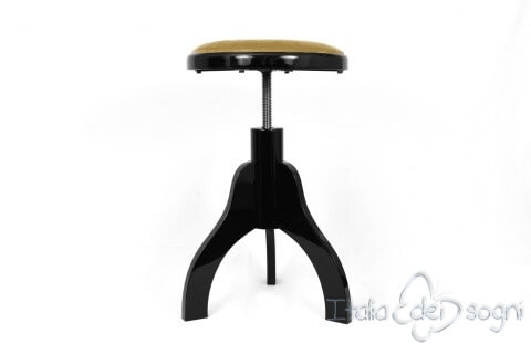 Tabouret pour harpes «Tartini» - velours beige