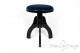 Hocker "Tartini" - Samt blauem 