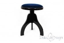 Hocker "Tartini" - Samt blauem 