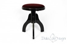 Hocker "Tartini" - Samt bordeaux