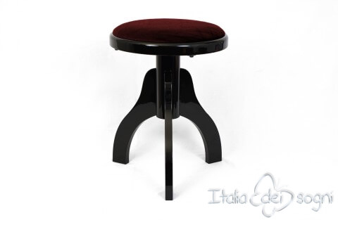 Hocker "Tartini" - Samt bordeaux