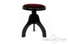 Hocker "Tartini" - Samt bordeaux