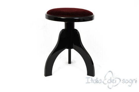 Hocker "Tartini" - Samt bordeaux