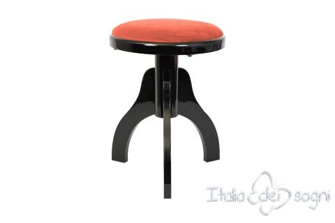 Tabouret pour harpes «Tartini» - velours rose