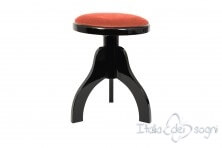 Tabouret pour harpes «Tartini» - velours rose