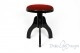 Tabouret pour harpes «Tartini» - velours rouge