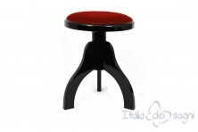 Tabouret pour harpes «Tartini» - velours rouge