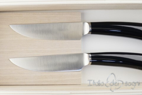 2-piece buffalo Rustic steak knives