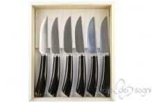 6-teiliges Steakmesser-Set rustico nero