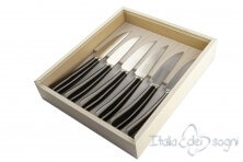 6-teiliges Steakmesser-Set rustico nero