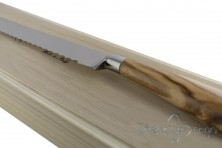 bread knife, olive wood