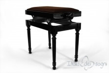 Small Bench for Piano "Bellini" - Brown Velvet