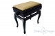 Small Bench for Piano "Toscanini" - Hazelnut Velvet