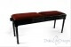 Small Bench for Piano "Pergolesi" - Bordeaux Velvet